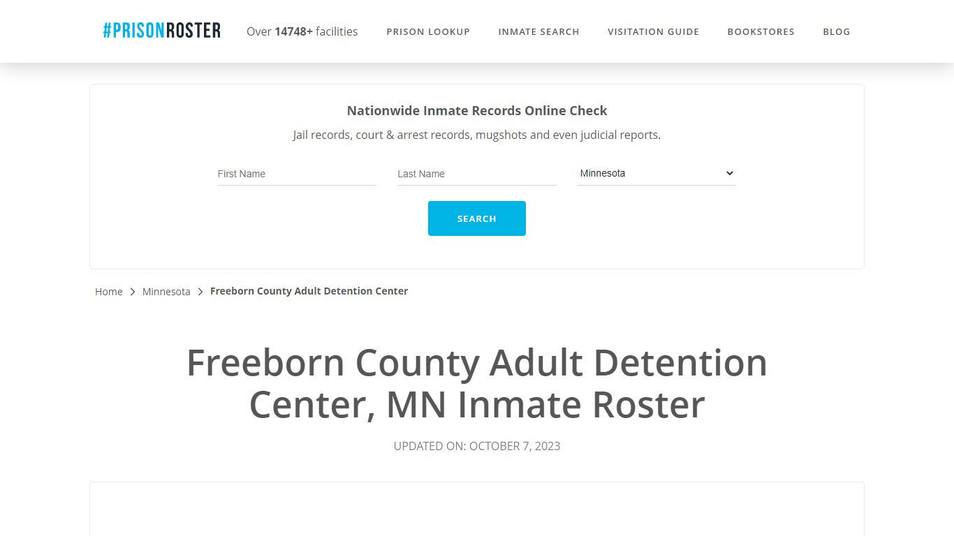 Freeborn County Adult Detention Center, MN Inmate Roster - Prisonroster